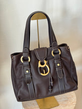 Load image into Gallery viewer, Bally - Leather Shoulder Bag - Chocolate/Gold Hardware - M
