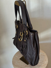 Load image into Gallery viewer, Bally - Leather Shoulder Bag - Chocolate/Gold Hardware - M
