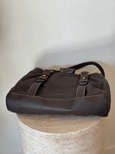 Load image into Gallery viewer, Bally - Leather Shoulder Bag - Chocolate/Gold Hardware - M
