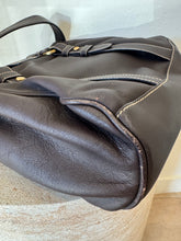 Load image into Gallery viewer, Bally - Leather Shoulder Bag - Chocolate/Gold Hardware - M
