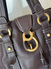 Load image into Gallery viewer, Bally - Leather Shoulder Bag - Chocolate/Gold Hardware - M
