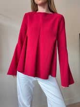 Load image into Gallery viewer, Ellery - LS Fluted Sleeve Swing Top - Red - 10
