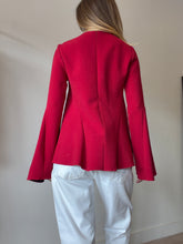 Load image into Gallery viewer, Ellery - LS Fluted Sleeve Swing Top - Red - 10
