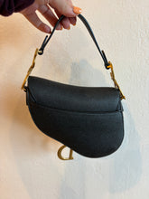 Load image into Gallery viewer, Dior - Saddle Bag - Black Grained Calfskin Leather- Mini - RRP$6400
