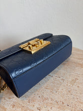 Load image into Gallery viewer, Gucci - Guccisima Leather Padlock Shoulder Bag - Navy - S - RRP$
