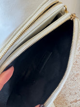 Load image into Gallery viewer, YSL - Grained Lambskin Quilted Mini Becky Double Zip BagCrossbody - Off White - S
