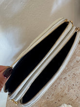 Load image into Gallery viewer, YSL - Grained Lambskin Quilted Mini Becky Double Zip BagCrossbody - Off White - S
