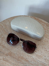 Load image into Gallery viewer, Coach - Metal Rim Sunglasses - Burgundy Brown/Gold
