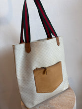 Load image into Gallery viewer, Gucci - Vintage Tote w front leather pocket and logo handle -  M
