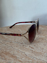 Load image into Gallery viewer, Coach - Metal Rim Sunglasses - Burgundy Brown/Gold
