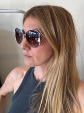 Load image into Gallery viewer, Coach - Metal Rim Sunglasses - Burgundy Brown/Gold
