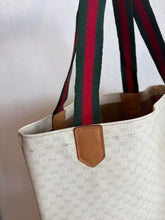 Load image into Gallery viewer, Gucci - Vintage Tote w front leather pocket and logo handle -  M
