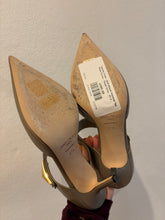 Load image into Gallery viewer, Jimmy Choo - Nell 85mm Pointed Toe Mule Pump - Taupe Grey - 37.5 - RRP$1548
