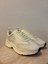 Load image into Gallery viewer, Tory Burch - As new - Goodluck panelled Chunky Leather Sneaker - Cream - 10.5 -  RRP$615
