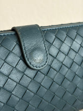 Load image into Gallery viewer, Bottega Veneta Intrecciato Nappa Leather French Long Woven Wallet - Blue - M
