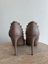 Load image into Gallery viewer, Valentino - Rockstud Pointed Pump Heels - Nude - 41
