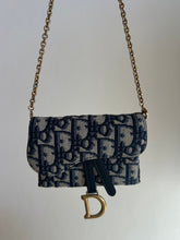 Load image into Gallery viewer, Dior - Saddle Pouch Oblique Canvas belt bag - Navy Monogram - Nano - RRP$2770
