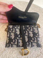 Load image into Gallery viewer, Dior - Saddle Pouch Oblique Canvas belt bag - Navy Monogram - Nano - RRP$2770
