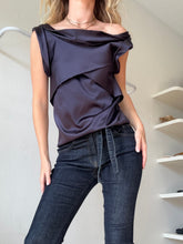Load image into Gallery viewer, Emporio Armani - Diagonal Panel Tank Top - Ink - 40
