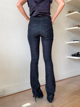 Load image into Gallery viewer, Victoria Beckham - Bootleg Jeans w belt &amp; star detail - Dark Denim -28
