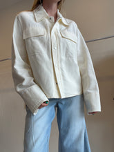 Load image into Gallery viewer, Vince - Collar Jacket w front pockets - Cream - XL
