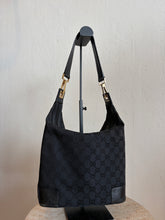 Load image into Gallery viewer, Vintage Gucci GG Monogram  Canvas Hobo - Bag - Black - S
