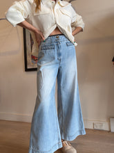 Load image into Gallery viewer, Zimmermann - Wanderlust Wide Leg Cropped Jeans - Light Denim - 30
