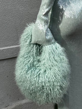 Load image into Gallery viewer, Nowhere Nation - Mongolian Fur Bag - Mint - S
