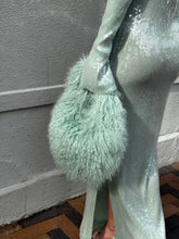 Load image into Gallery viewer, Nowhere Nation - Mongolian Fur Bag - Mint - S
