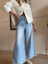 Load image into Gallery viewer, Zimmermann - Wanderlust Wide Leg Cropped Jeans - Light Denim - 30
