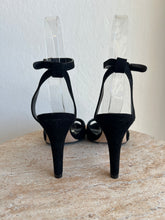 Load image into Gallery viewer, Scanlan Theodore - Suede Heeled Sandal - Black - 38 - RRP$600 - w Box

