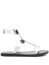 Load image into Gallery viewer, Ancient Greek - Triton Mirror Sandals - Silver - 38 - RRP$422
