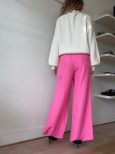 Load image into Gallery viewer, Aje - Linen Blend Pleat Front Suit Pants - Hot Pink - 8
