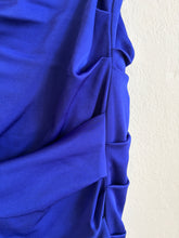 Load image into Gallery viewer, Alex Perry - Ruched Skirt w Exposed Zip - Blue - 8
