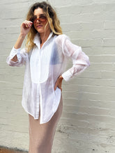 Load image into Gallery viewer, Fleur Du Mal - Organza Sheer Blouse - White - S - RRP$599
