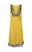 Load image into Gallery viewer, Sleeping with Jacques - Chilli A-Line Lace Trim Slip Mini Dress - Yellow - 8 - RRP$499
