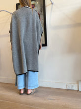 Load image into Gallery viewer, L K Bennett - Merino Black/White Poncho - Herringbone - OS
