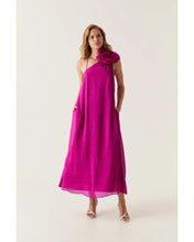 Load image into Gallery viewer, Aje - Quintessa Flower Midi Dress - Fuchsia - 10
