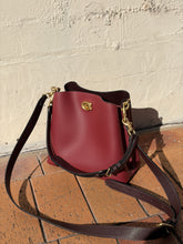 Load image into Gallery viewer, Coach - Willow Leather Bucket Bag - Oxblood/Burgundy - S
