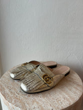Load image into Gallery viewer, Gucci - Marmont Metallic Shoes - Gold - 40
