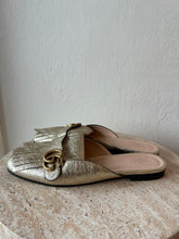 Load image into Gallery viewer, Gucci - Marmont Metallic Shoes - Gold - 40
