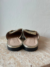 Load image into Gallery viewer, Gucci - Marmont Metallic Shoes - Gold - 40
