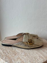 Load image into Gallery viewer, Gucci - Marmont Metallic Shoes - Gold - 40
