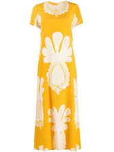 Load image into Gallery viewer, La Double J - Silk Swing Pineapple Print Maxi Dress - Yellow - M - RRP$1105
