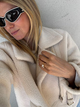 Load image into Gallery viewer, Bubish - Faux Fur Aviator Style Jacket - Cream - M
