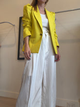 Load image into Gallery viewer, Smythe - Tweed Puffed Slv Single Breasted Jacket - Acid Yellow - 12
