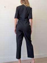 Load image into Gallery viewer, Stella McCartney - SS Jumpsuit w gold buttons - Black - 38
