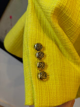 Load image into Gallery viewer, Smythe - Tweed Puffed Slv Single Breasted Jacket - Acid Yellow - 12
