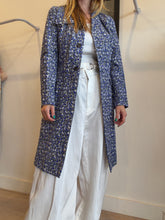 Load image into Gallery viewer, Marni - Longline Cotton Coat - Blue/Black- 40
