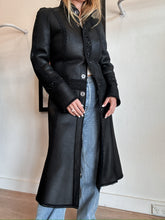 Load image into Gallery viewer, Lanvin - Suede Beaded Coat - Black - S
